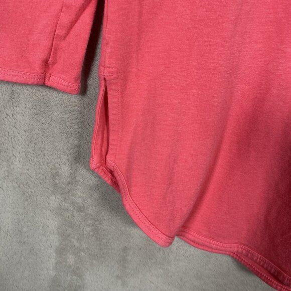 Coolibar T-Shirt Dress M UPF 50+ Roll Tab Sleeve Pink Beach Cover Up Hiking - Picture 7 of 12